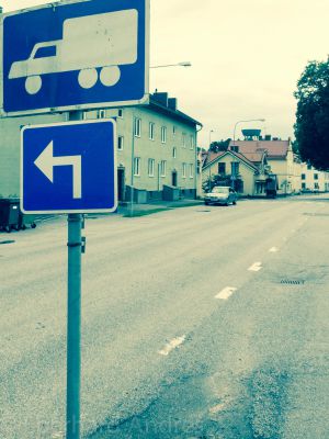 Strasse in Gamleby

