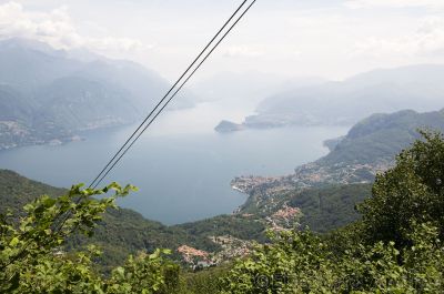 Blick auf Comer See, Monte Grona
