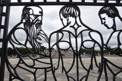 Vigeland-Skulpturenpark (Vigelandsanlegget) im Frognerpark, Oslo
