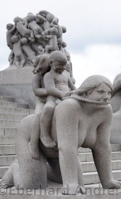 Vigeland-Skulpturenpark (Vigelandsanlegget) im Frognerpark, Oslo
