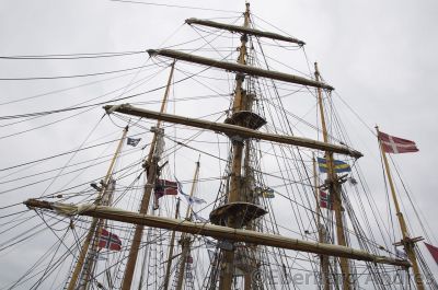 Treffen der Segelschiffe zur „Vorbereitungen zu "Slaget i Lyngør”
