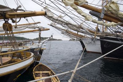Treffen der Segelschiffe zur „Vorbereitungen zu "Slaget i Lyngør”
