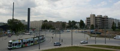 Blick vom Zwinger auf Postplatz, Dresden
