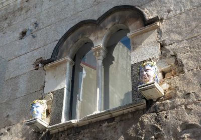 Häuserfassade, Taormina

